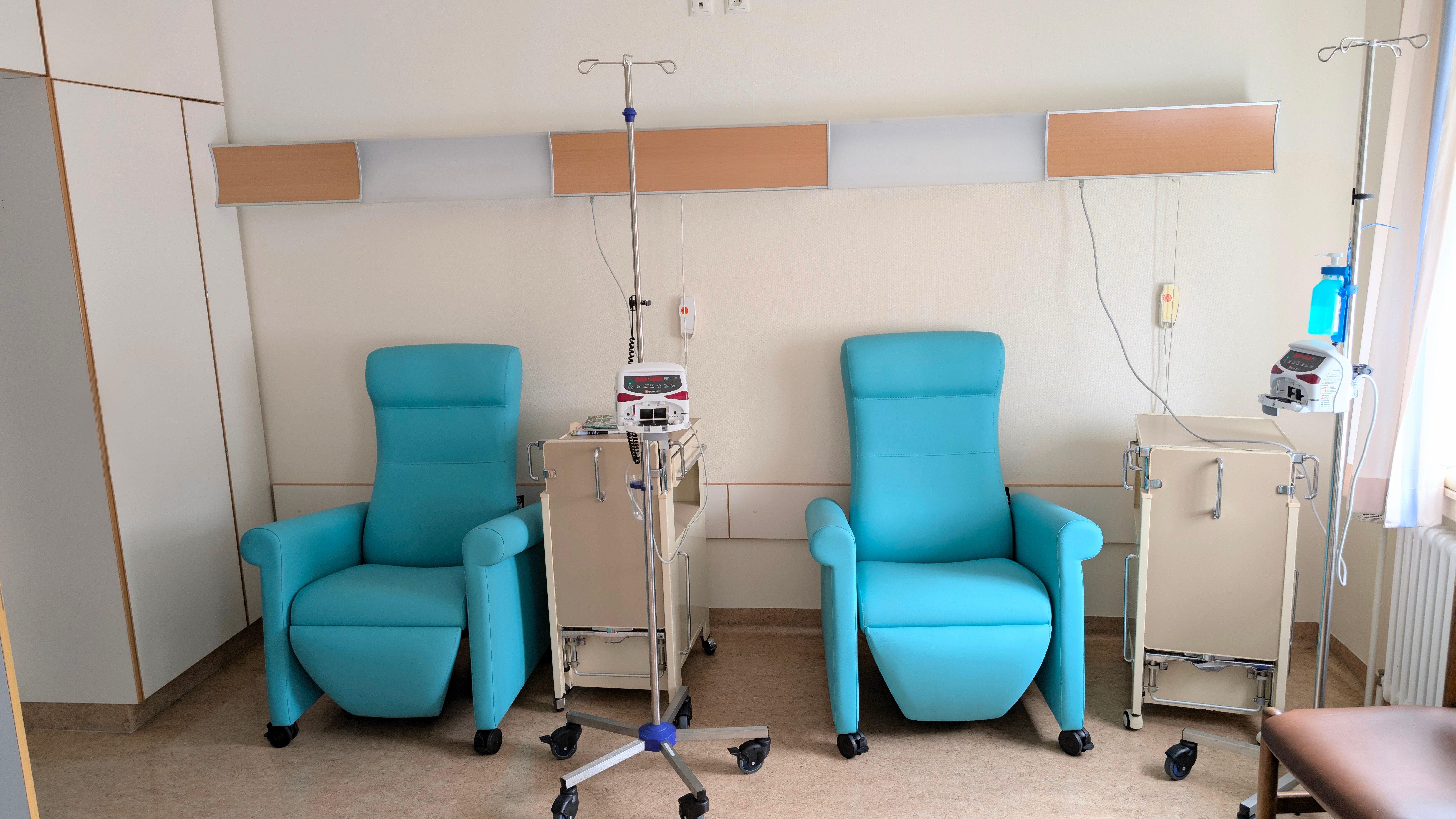 Infusion clinic treatment room